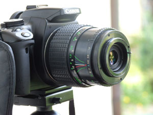 kamera mit Retroobjektiv