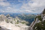 oberhalb von dem Ort Bovec